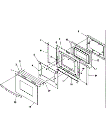 Oven Door parts for Amana Electric Range ARTSC8650LL-P1130660NLL from AppliancePartsPros.com