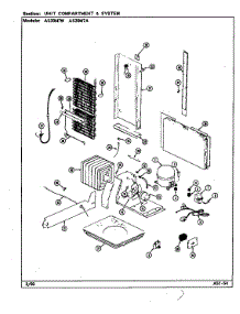 Unit Compartment & System parts for Admiral Side-By-Side Refrigerator AS20M7W/DN01A from AppliancePartsPros.com