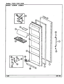 Fresh Food Door parts for Admiral Side-By-Side Refrigerator AS20M7W/DN01A from AppliancePartsPros.com