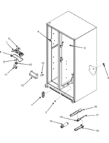 Evap Fan Assy And Lights parts for Amana Side-By-Side Refrigerator AS2628HEKB0 from AppliancePartsPros.com