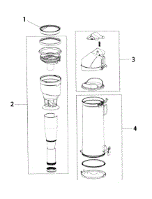 Dust Cup parts for Eureka Upright Vacuum AS3030A from AppliancePartsPros.com