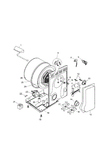 Drum Assy parts for Ariston Dryer AS66VX from AppliancePartsPros.com