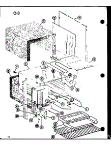 Main Body parts for Amana Electric Range ASC-1B/P85122-16S from AppliancePartsPros.com