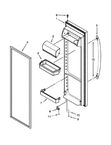 Refrigerator Door Parts parts for Amana Side-By-Side Refrigerator ASD2275BRW01 from AppliancePartsPros.com