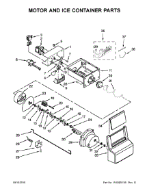 Motor And Ice Container Parts parts for Amana Side-By-Side Refrigerator ASD2575BRB03 from AppliancePartsPros.com