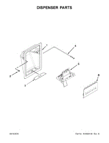 Dispenser Parts parts for Amana Side-By-Side Refrigerator ASD2575BRB03 from AppliancePartsPros.com