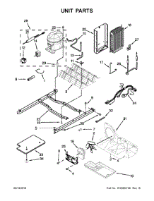 Unit Parts parts for Amana Side-By-Side Refrigerator ASD2575BRB03 from AppliancePartsPros.com