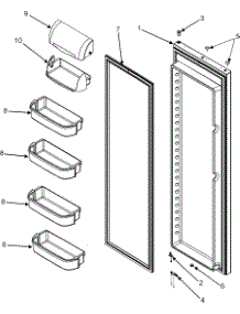 Refrigerator Door Series 50+ parts for Amana Side-By-Side Refrigerator ASD2622HRB-ASD2622HRB0 from AppliancePartsPros.com