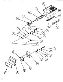 Crushed Ice Bucket parts for Amana Side-By-Side Refrigerator ASE526M-P1164004W from AppliancePartsPros.com