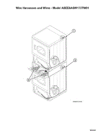 Wire Harnesses / Wires-Model Asee8agw173tw01 parts for Speed Queen Dryer ASGE8AGW113TW01 from AppliancePartsPros.com
