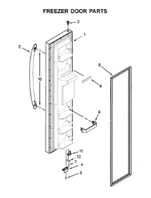 Freezer Door Parts parts for Amana Side-By-Side Refrigerator ASI2175GRB00 from AppliancePartsPros.com