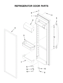 Refrigerator Door Parts parts for Amana Side-By-Side Refrigerator ASI2175GRB01 from AppliancePartsPros.com