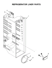 Refrigerator Liner Parts parts for Amana Side-By-Side Refrigerator ASI2175GRB03 from AppliancePartsPros.com