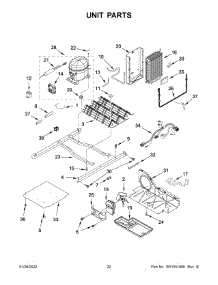 Unit Parts parts for Amana Side-By-Side Refrigerator ASI2175GRB07 from AppliancePartsPros.com