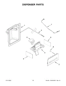 Dispenser Parts parts for Amana Side-By-Side Refrigerator ASI2175GRB08 from AppliancePartsPros.com