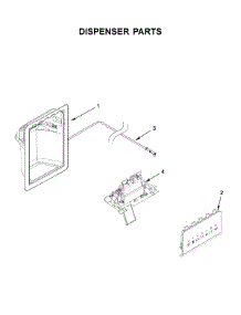 Dispenser Parts parts for Amana Side-By-Side Refrigerator ASI2175GRS00 from AppliancePartsPros.com