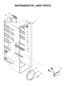 Refrigerator Liner Parts parts for Amana Side-By-Side Refrigerator ASI2175GRS04 from AppliancePartsPros.com