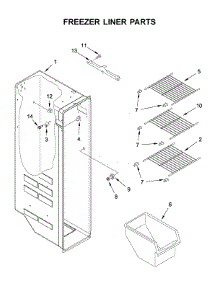 Freezer Liner Parts parts for Amana Side-By-Side Refrigerator ASI2175GRS04 from AppliancePartsPros.com