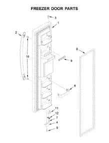 Freezer Door Parts parts for Amana Side-By-Side Refrigerator ASI2175GRS04 from AppliancePartsPros.com
