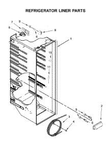 Refrigerator Liner Parts parts for Amana Side-By-Side Refrigerator ASI2175GRW00 from AppliancePartsPros.com