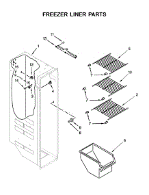 Freezer Liner Parts parts for Amana Side-By-Side Refrigerator ASI2175GRW00 from AppliancePartsPros.com