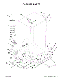 Cabinet Parts parts for Amana Side-By-Side Refrigerator ASI2175GRW01 from AppliancePartsPros.com