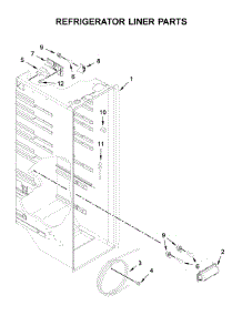 Refrigerator Liner Parts parts for Amana Side-By-Side Refrigerator ASI2175GRW01 from AppliancePartsPros.com