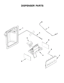 Dispenser Parts parts for Amana Side-By-Side Refrigerator ASI2175GRW01 from AppliancePartsPros.com