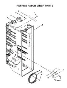 Refrigerator Liner Parts parts for Amana Side-By-Side Refrigerator ASI2575FRS00 from AppliancePartsPros.com