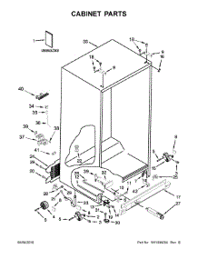 Cabinet Parts parts for Amana Side-By-Side Refrigerator ASI2575FRW00 from AppliancePartsPros.com