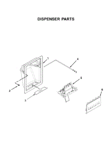 Dispenser Parts parts for Amana Side-By-Side Refrigerator ASI2575FRW00 from AppliancePartsPros.com