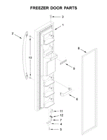 Freezer Door Parts parts for Amana Side-By-Side Refrigerator ASI2575GRB00 from AppliancePartsPros.com