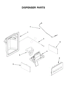 Dispenser Parts parts for Amana Side-By-Side Refrigerator ASI2575GRB00 from AppliancePartsPros.com