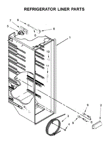 Refrigerator Liner Parts parts for Amana Side-By-Side Refrigerator ASI2575GRB01 from AppliancePartsPros.com