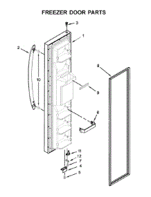 Freezer Door Parts parts for Amana Side-By-Side Refrigerator ASI2575GRB01 from AppliancePartsPros.com