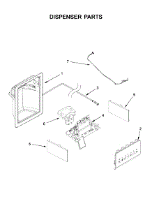 Dispenser Parts parts for Amana Side-By-Side Refrigerator ASI2575GRB01 from AppliancePartsPros.com