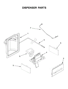 Dispenser Parts parts for Amana Side-By-Side Refrigerator ASI2575GRB02 from AppliancePartsPros.com