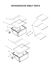 Refrigerator Shelf Parts parts for Amana Side-By-Side Refrigerator ASI2575GRB04 from AppliancePartsPros.com