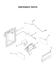 Dispenser Parts parts for Amana Side-By-Side Refrigerator ASI2575GRB05 from AppliancePartsPros.com