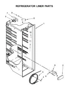 Refrigerator Liner Parts parts for Amana Side-By-Side Refrigerator ASI2575GRS02 from AppliancePartsPros.com