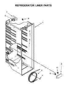 Refrigerator Liner Parts parts for Amana Side-By-Side Refrigerator ASI2575GRS04 from AppliancePartsPros.com