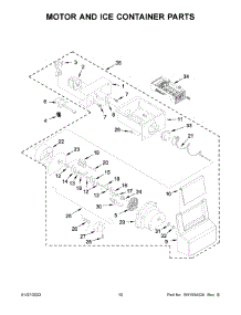 Motor And Ice Container Parts parts for Amana Side-By-Side Refrigerator ASI2575GRS08 from AppliancePartsPros.com