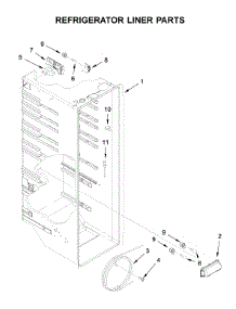 Refrigerator Liner Parts parts for Amana Side-By-Side Refrigerator ASI2575GRW00 from AppliancePartsPros.com