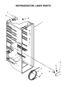 Refrigerator Liner Parts parts for Amana Side-By-Side Refrigerator ASI2575GRW05 from AppliancePartsPros.com