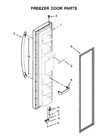 Freezer Door Parts parts for Amana Side-By-Side Refrigerator ASI2575GRW05 from AppliancePartsPros.com