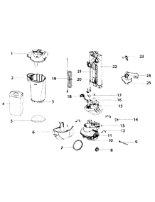 Main Body parts for Eureka Upright Vacuum ASM1065A from AppliancePartsPros.com