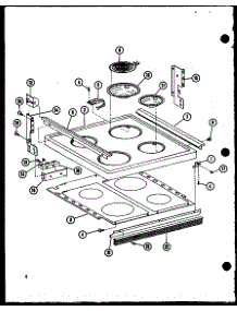Cooktop parts for Amana Electric Range ASR303-P852354S from AppliancePartsPros.com
