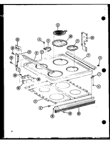 Cooktop parts for Amana Electric Range ASR303-P855113S from AppliancePartsPros.com