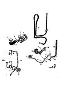 Wash / Drain Pump / Pressure Switch Parts parts for Amana Dishwasher ASU9000CBS-P1182609W from AppliancePartsPros.com