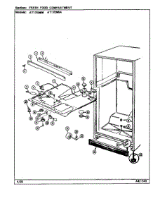 Fresh Food Compartment parts for Admiral Top-Mount Refrigerator AT17EM6A/DA32A from AppliancePartsPros.com